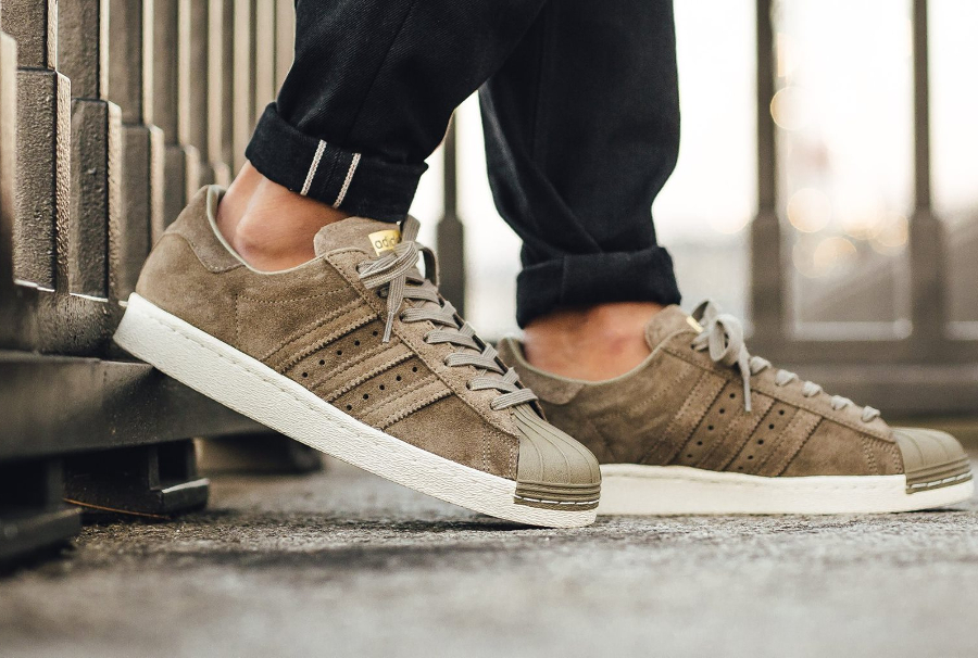 adidas superstar 80s metal Beige homme